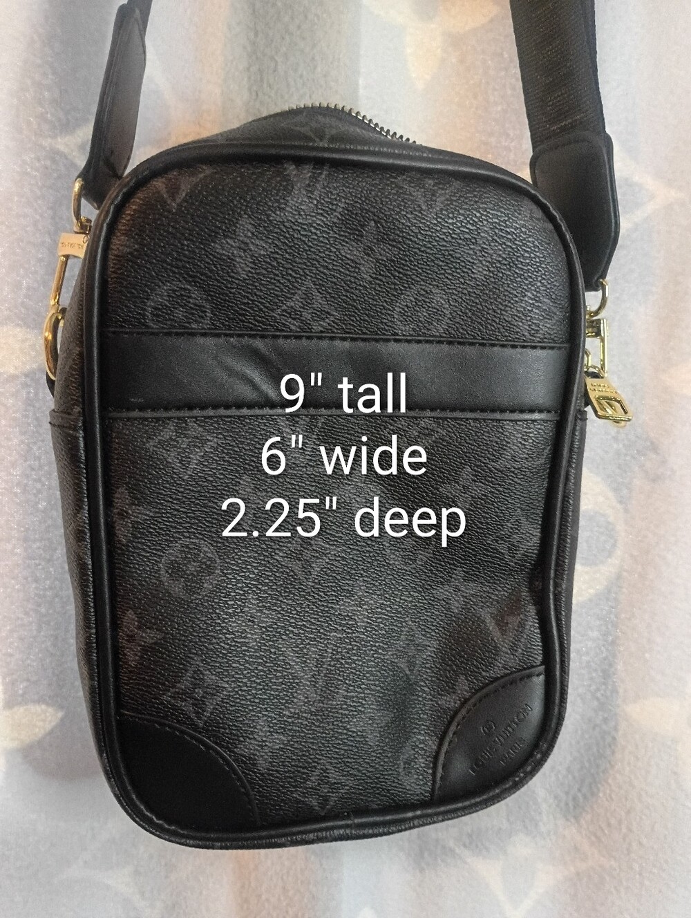 Monogram Black Crossbody Bag Purse